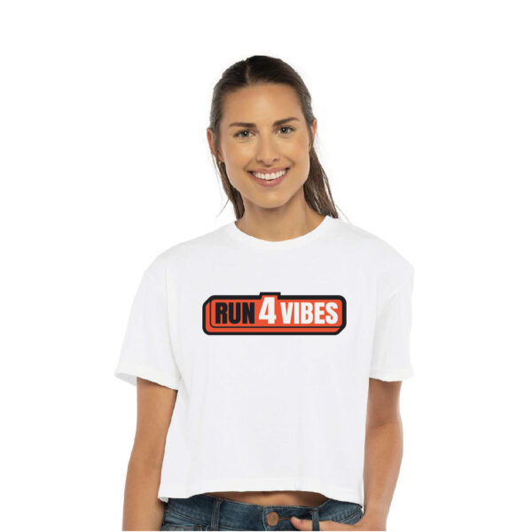 Run4Vibes Cropped Tee – Chill & Run Edition - Image 3