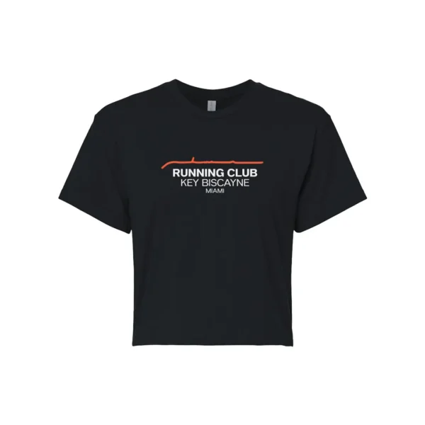 Run4Vibes Cropped Tee – Key Biscayne Run Vibe Repeat - Image 2