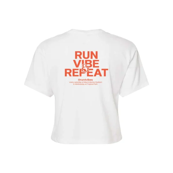 Run4Vibes Cropped Tee – Key Biscayne Run Vibe Repeat - Image 7