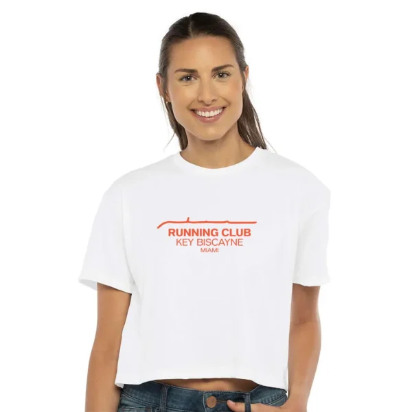 Run4Vibes Cropped Tee – Key Biscayne Run Vibe Repeat - Image 5
