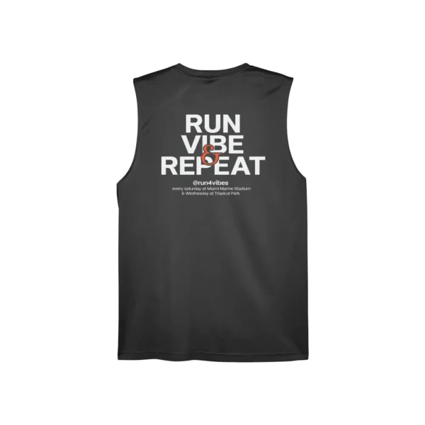 Run4Vibes Sleeveless Dry Fit – Key Biscayne Run Vibe Repeat - Image 4