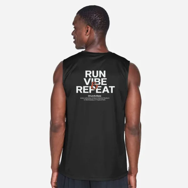 Run4Vibes Sleeveless Dry Fit – Key Biscayne Run Vibe Repeat - Image 2