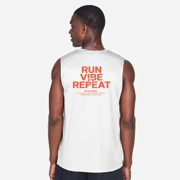Run4Vibes Sleeveless Dry Fit – Key Biscayne Run Vibe Repeat - Image 6
