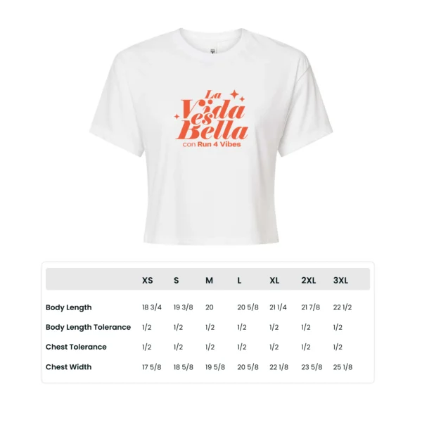 Run4Vibes Cropped Tee – La Vida es Bella - Image 5